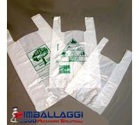 BORSE BIODEGRADABILI SHOPPERS MAXI 500 PEZZI MATERI BI COMPOSTABILE 30X60CM