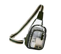 Borse casuali della spalla della borsa del petto della borsa a tracolla del PVC della radura con la cinghia regolabile per i concerti e l'evento sportivo, AG., Taglia unica