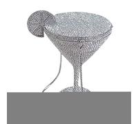 Borse Con Strass Donna - Borsetta Sera Forma Coppa Per Feste - Modello di Tendenza per Amanti della Moda Eventi Serali e Occasioni Speciali