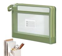 Borse Con Zip In Rete,Doppio Strato Trasparente Portatile A4 | Sacchetti per Conservare Documenti - Per Studenti Scuola Cancelleria File Documenti Compiti Test Quaderni