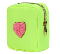 Borse cosmetiche alla moda eleganti sacchetti di trucco in nylon organizzati per i suoi regali e articoli da toeletta sacchetto di immagazzinaggio del sacchetto di trucco delle donne, Verde chiaro