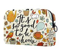 Borse cosmetiche, belle borse cosmetiche di viaggio dei fiori rosa, borse di trucco portatili multifunzionali, organizzatore cosmetico della borsa di viaggio per le, Multicolore 02,