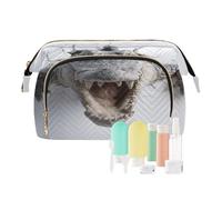Borse cosmetiche con cerniera divertente coccodrillo 3D animale portatile trucco poching borsa periodo per essenziale per le donne