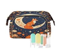 Borse cosmetiche da donna Witchy Moon Fox Girls Essentials portamonete da donna per pennelli da trucco