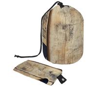 Borse cosmetiche da viaggio Borsa per il trucco, Bastone da hockey su legno Custodie pieghevoli portatili da donna, multifunzionali Borse da toeletta Secchio Borse rotonde Organizer Storage, Bastone