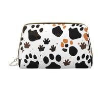 Borse cosmetiche della stampa del camuffamento digitale dell'esercito,Borsa di trucco di cuoio piccola per la borsetta,Sacchetto cosmetico,Pochette da toilette per le donne di viaggio, Stampe di zampa