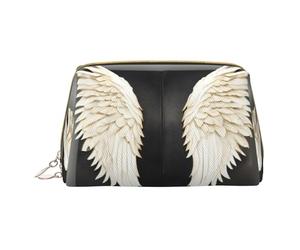 Borse cosmetiche della stampa del camuffamento digitale dell'esercito,Borsa di trucco di cuoio piccola per la borsetta,Sacchetto cosmetico,Pochette da toilette per le donne di viaggio, Piume d'angelo