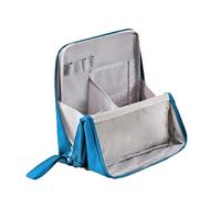 Borse cosmetiche Doresty Makeup Bag Scopo Grande Capacità Panno In Piedi Makeup Bag Organizer con Scomparti Portatile Verticale Toiletry & Cancelleria Storage Cork Portafoglio Donna, Blu, Taglia unica