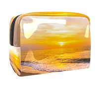 Borse cosmetiche impermeabili, belle borse cosmetiche di viaggio del mare della spiaggia, borse di trucco portatili multifunzionali, organizzatore della borsa cosmetica di viaggio per, Multicolore 03,