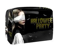 Borse cosmetiche impermeabili, belle borse cosmetiche di viaggio del modello della zucca di Halloween, borse di trucco portatili multifunzionali, organizzatore della borsa cosmetica di viaggio per le,