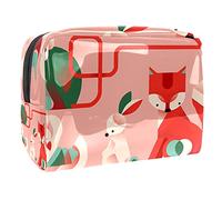 Borse cosmetiche impermeabili, borse cosmetiche di viaggio del cactus dell'alpaca, borse cosmetiche portatili multifunzionali, borsa di immagazzinaggio cosmetica per le donne, Multicolore 02,