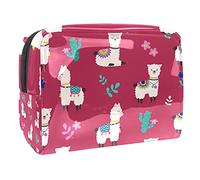 Borse cosmetiche impermeabili, borse cosmetiche di viaggio dell'alpaca, borse portatili multifunzionali di trucco, borsa di immagazzinaggio cosmetica, Multicolore 10., 18.5x7.5x13cm/7.3x3x5.1in,