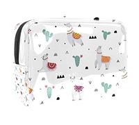 Borse cosmetiche impermeabili, borse cosmetiche di viaggio dell'alpaca, borse portatili multifunzionali di trucco, borsa di immagazzinaggio cosmetica, Multicolore 06, 18.5x7.5x13cm/7.3x3x5.1in, Beauty