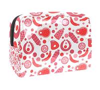 Borse cosmetiche impermeabili, carino Giappone Lucky Cats Kitty sfondo bianco borse cosmetiche da viaggio, borse cosmetiche portatili multifunzionali, borsa cosmetica per le donne, Multicolore 05,