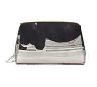 Borse cosmetiche per le donne grande borsa per il trucco in pelle per borsa borsa cosmetica borsa da viaggio portatile borsa da toilette da donna ragazze carino borse per lavaggio/cielo notturno luna