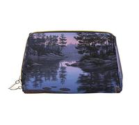 Borse cosmetiche per le donne grande borsa per il trucco in pelle per borsa borsa cosmetica borsa da viaggio portatile borsa da toilette da donna ragazze carino borse per lavaggio/pizza grande, Lago
