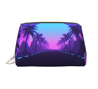 Borse cosmetiche per le donne grande borsa per il trucco in pelle per borsa borsa cosmetica borsa da viaggio portatile borsa da toilette da donna ragazze carino borse per lavaggio/camper felici,