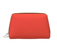 Borse cosmetiche per le donne grande borsa per il trucco in pelle per borsa borsa cosmetica borsa da viaggio portatile borsa da toilette da donna ragazze carino borse per lavaggio/verde muschio, Rosso