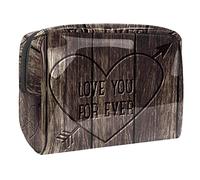 Borse cosmetiche, Self Love Heart Hug Pink Background Borse cosmetiche da viaggio, Borse per trucco portatili multifunzionali, Organizer per cosmetici da viaggio per donne, Multicolore 03,