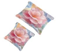 Borse cosmetiche tascabili da donna, borsa per il trucco in pelle impermeabile senza cerniera, borsa per il trucco a chiusura automatica per ragazze, mini borsa per borsa - Set di trifoglio leprechaun