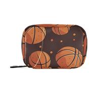 Borse da basket in medicina marrone con scomparti rimovibili organizer da viaggio portatile per borsa