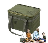 Borse da campeggio per organizzare, borsa termica per campeggio, 26 x 38 x 30 cm, organizer per utensili resistenti al calore, con grande capacità per escursioni zaino da viaggio