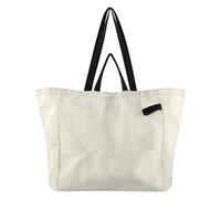 Borse da cucina alla moda in tela per la spesa da donna, da viaggio, da cucina, colore: bianco antico