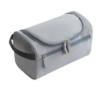 Borse da doccia sospese - Borse da viaggio per cosmetici e vanità - Organizer da viaggio a compressione con borse da viaggio cosmetiche e da toeletta, borse cosmetiche per il trucco, grande, Grigio