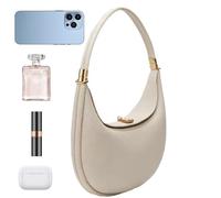 Borse da Donna - 23x6x21cm Borsa a spalla, chiusura con cerniera, corpo incrociato in pelle PU, borse leggere con grande cinghia | Accessorio di moda per lavoro e abbigliamento, bianco, Se référer au