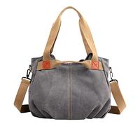 Borse da donna a tracolla spiaggia antifurto a for le vacanze estive Borsa sella con pochette alla moda(Grey)