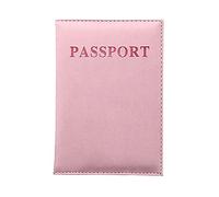 Borse da donna grande set porta passaporto Beautiful Case-ID dedicato Card Protective Organizzatore copertura borsa da viaggio vestito con tasche lunghe al ginocchio, Colore: rosa., taglia unica