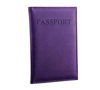 Borse da donna grande set porta passaporto Beautiful Case-ID dedicato Card Protective Organizzatore copertura borsa da viaggio vestito con tasche lunghe al ginocchio, Lilla, taglia unica