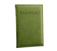 Borse da donna grande set porta passaporto Beautiful Case-ID dedicato Card Protective Organizzatore copertura borsa da viaggio vestito con tasche lunghe al ginocchio, verde, taglia unica