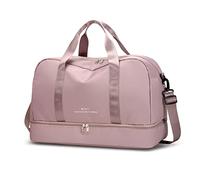 Borse da donna Weekender Grandi Borse da viaggio Carino Carry on Overnight Duffle Bag Impermeabile Palestra Duffel con scomparto per scarpe Mammina Borse ospedaliere, rosa