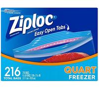 Borse da freezer Ziploc Super resistenti 4 x 54 17.7 x 19.5 cm