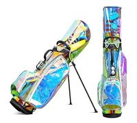 Borse da golf for donna, borsa colorata trasparente olografica alla moda for trasporto, standard leggera for campo
