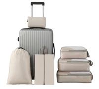 Borse Da Imballaggio A Compressione - Set Di Cubi Da Compressione Da Viaggio Da 6 Pezzi | Ultimo Organizzatore Per Riporre I Bagagli Per Valigia | Abbigliamento Biancheria Da Scarpe Articoli Da