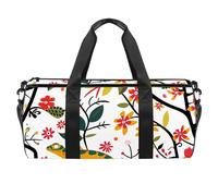 Borse da palestra, borsa da palestra da uomo, borsa da allenamento, borsa da viaggio per aereo, dente di leone floreale, Motivo 1106, 45x23x23cm(17.7x9x9in)