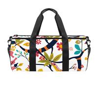 Borse da palestra, borsa da palestra da uomo, borsa da allenamento, borsa da viaggio per aereo, dente di leone floreale, Motivo 1104, 45x23x23cm(17.7x9x9in)