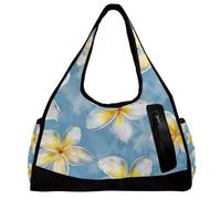 Borse da palestra, borsa da palestra da uomo, borsa da palestra da donna, borsa da viaggio per yoga, borsone per allenamento, hawaii con bel fiore estivo tropicale, Motivo 2328,