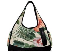Borse da palestra, borsa da palestra da uomo, borsa da palestra da donna, borsa da viaggio per yoga, borsone per allenamento, hawaii con bel fiore estivo tropicale, Fantasia 2329,