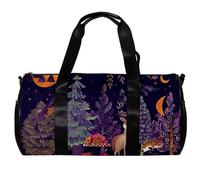 Borse da palestra, borsa da palestra da uomo, borsone da palestra, borsa da weekender, borsa da notte, riccio, volpe, procione, adorabile animale, Motivo 1304, 45x23x23cm(17.7x9x9in)
