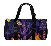 Borse da palestra, borsa da palestra da uomo, borsone da palestra, borsa da weekender, borsa da notte, riccio, volpe, procione, adorabile animale, Fantasia 1305, 45x23x23cm(17.7x9x9in)