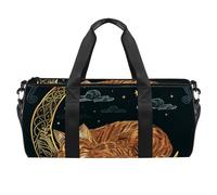 Borse da palestra, borsa da palestra da uomo, borsone da palestra, yoga, sport, palestra, gufo, buongiorno, Fantasia 1712, 45x23x23cm(17.7x9x9in)