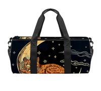 Borse da palestra, borsa da palestra da uomo, borsone da palestra, yoga, sport, palestra, gufo, buongiorno, Fantasia 1715, 45x23x23cm(17.7x9x9in)