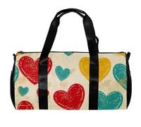 Borse da palestra, borsa sportiva, borsone da palestra, borsone da viaggio per aereo, animali d'amore, cervi e uccelli, Motivo 3197, 45x23x23cm(17.7x9x9in)