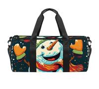 Borse da palestra, borsone, borsa da palestra da donna, borsa da viaggio per yoga, borsone per allenamento, motivo colorato con palloncini di buon compleanno, Motivo 2134, 45x23x23cm(17.7x9x9in)