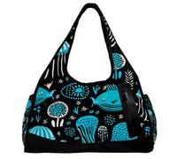 Borse da palestra, borsone da donna, borsa da palestra, borsa da weekender, rosa con cuore, Motivo 880, 47x16.5x27cm(18.5x6.5x10.6in)
