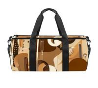 Borse da palestra, borsone da uomo, borse da palestra per donne, borsa da notte per weekender, musica colorata note art, Motivo 5053, 45x23x23cm(17.7x9x9in)