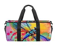 Borse da palestra da uomo, borsa da palestra da donna, borsa da palestra da donna, borsa da weekender, guarda il mondo in modo diverso, Motivo 3181, 45x23x23cm(17.7x9x9in)